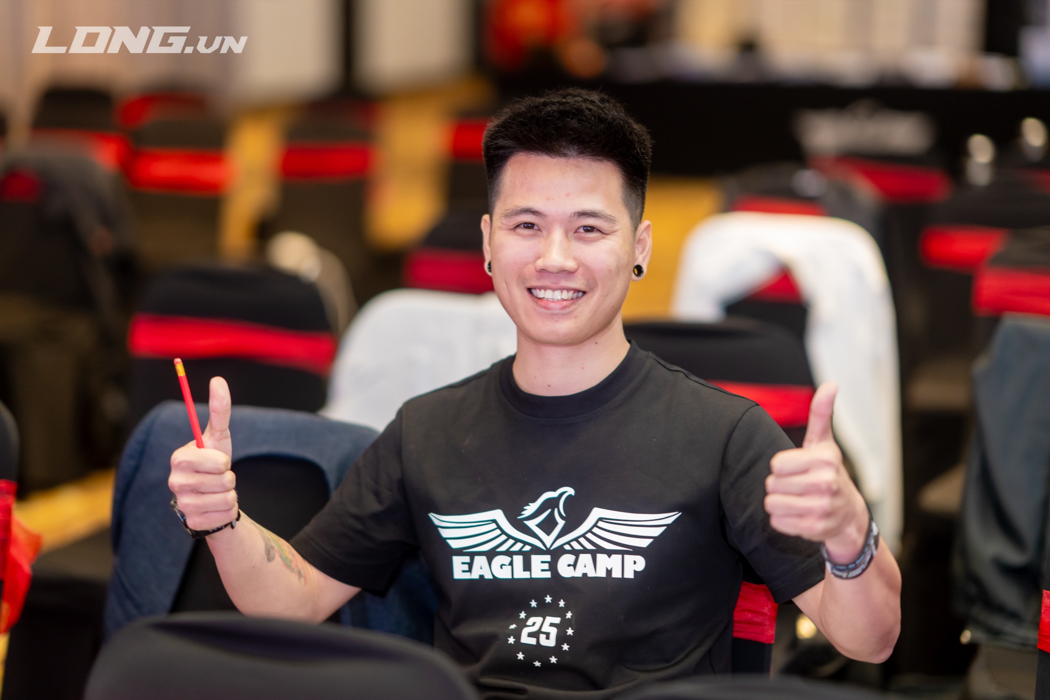 Trần Chương tại chương trình Eagle Camp