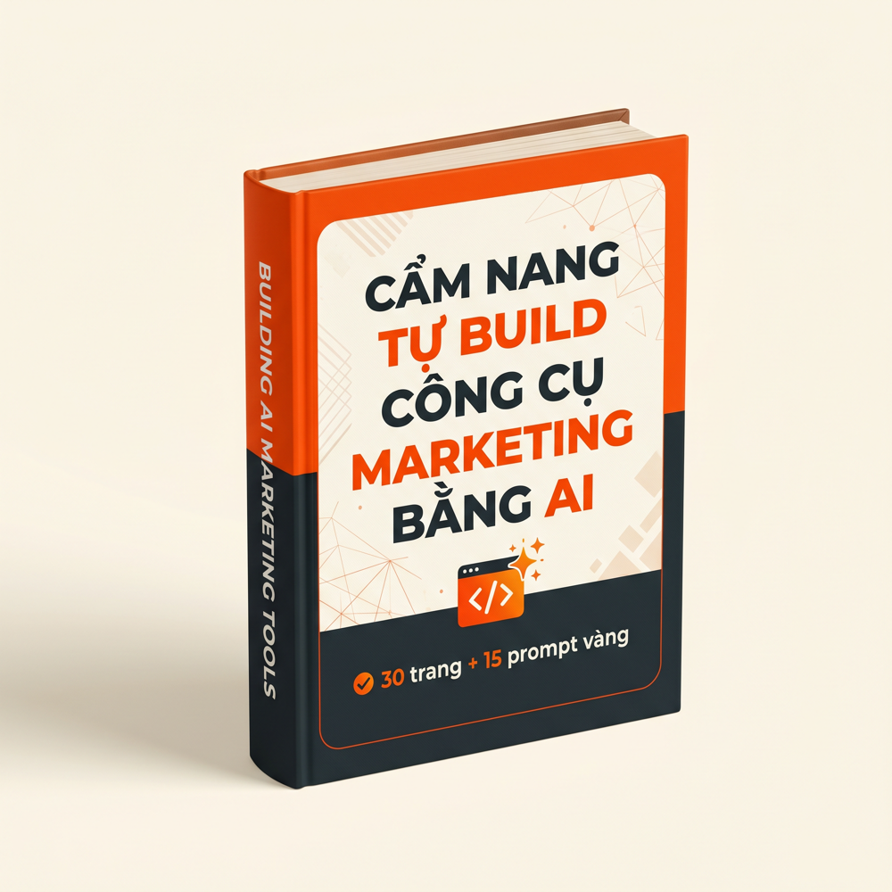 Cẩm nang Tự Build Công Cụ Marketing Bằng AI — 30 trang + 15 prompt vàng